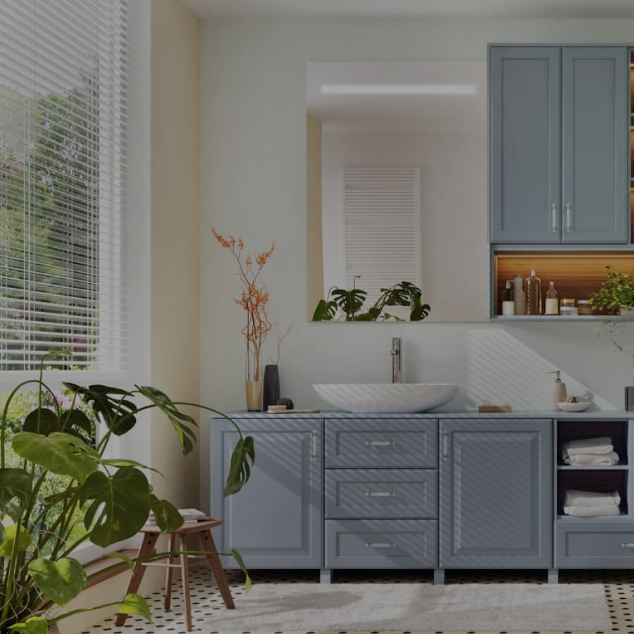 bathroom mirrors residential dark